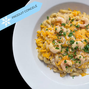 
                  
                    Mac N cheese aux crevettes Matane et bisque de homard
                  
                