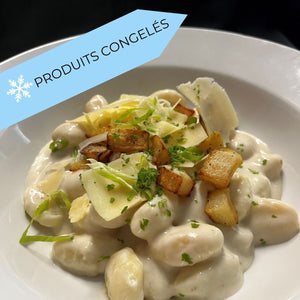 
                  
                    Gnocchi au gorgonzola et poires rôties
                  
                