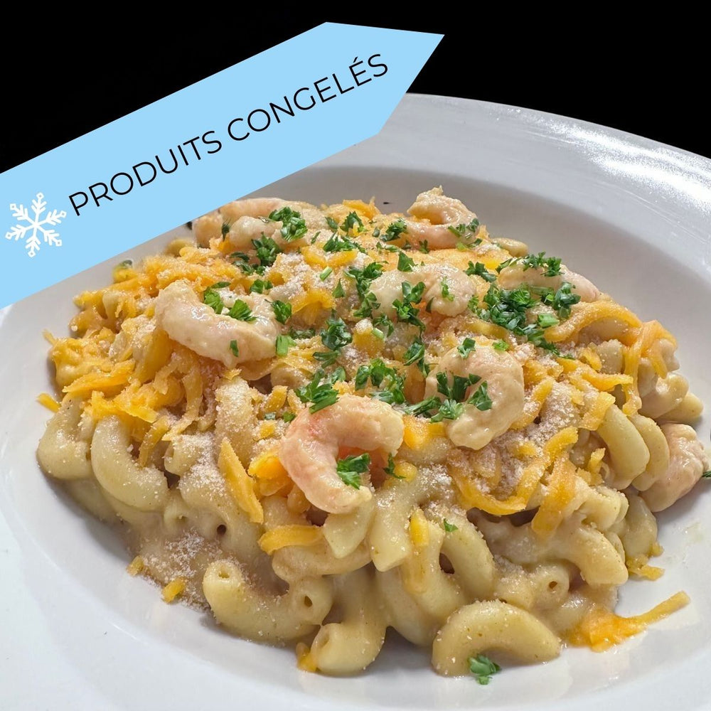 
                  
                    Mac N cheese aux crevettes Matane et bisque de homard
                  
                