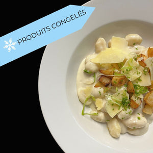 
                  
                    Gnocchi au gorgonzola et poires rôties
                  
                