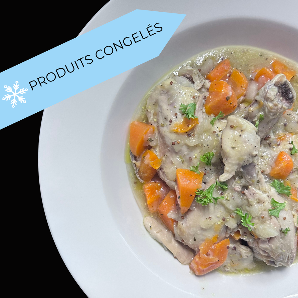 
                  
                    Poulet moutarde, pomme et cidre
                  
                