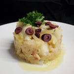 morue à la portuguaise, recette de morue, plats cuisinés à emporter, recette portuguaise poisson