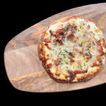 Pizza congelée artisanale, pizza style flammekueche, pizza en apéro
